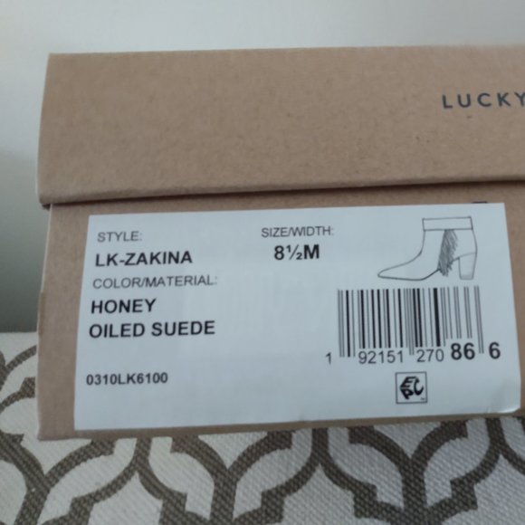 Lucky Brand Zakina Suede Ankle Boot - Picture 8 of 8